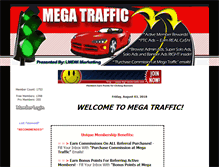 Tablet Screenshot of megatraffic.creditsafelists.com